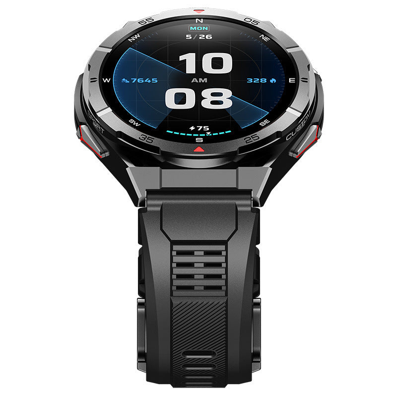 New Smart Watch GPS Sports Compass Altitude Air Pressure Blue Tooth Call 3ATM Waterproof Health AMOLED Screen Smartwatch 480Mah