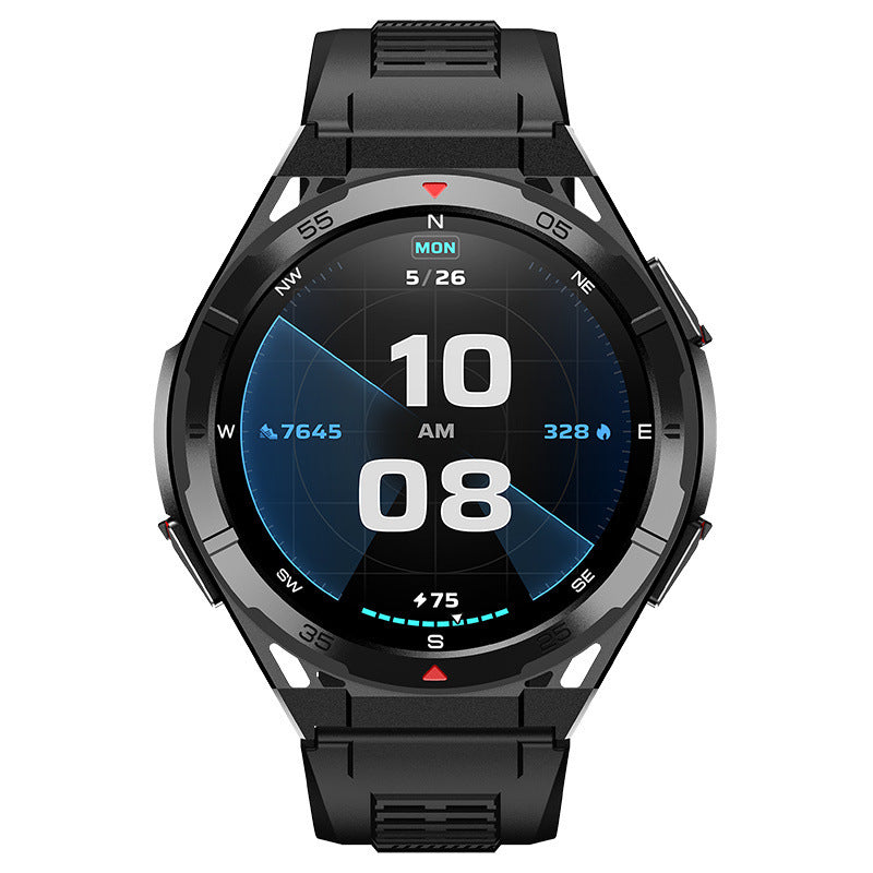 New Smart Watch GPS Sports Compass Altitude Air Pressure Blue Tooth Call 3ATM Waterproof Health AMOLED Screen Smartwatch 480Mah