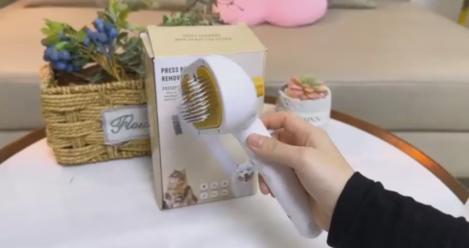 Chevaroo 3-in-1 Self-Cleaning Steam Pet Brush